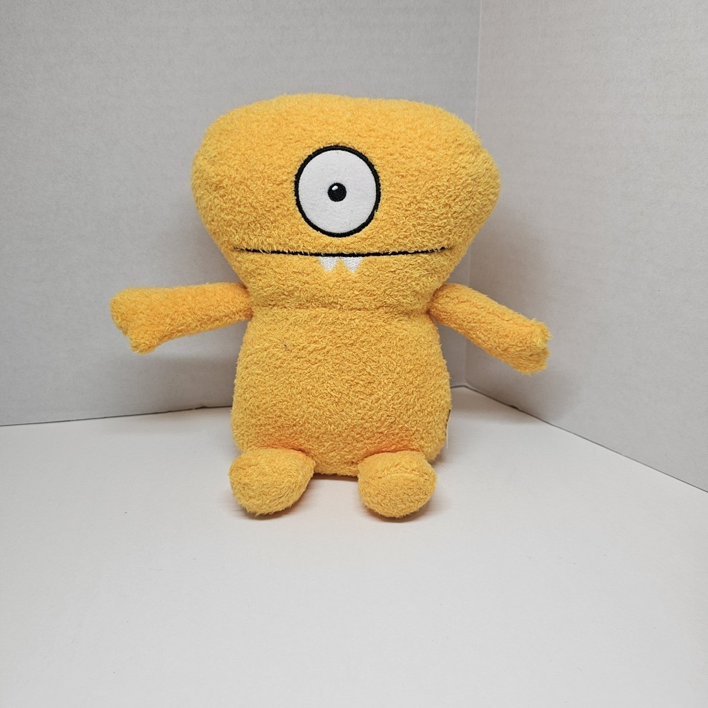 Ugly Dolls 6-9" plush toy: Wedgehead, (yellow) Wedge Head One Eye 2 Teeth